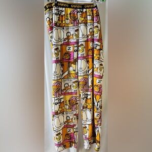 Garfield The Movie Cartoon Pajama Pants Loungewear Sleepwear Soft Polyester 3XL